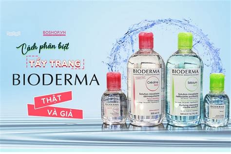 cách nhận biết bioderma.